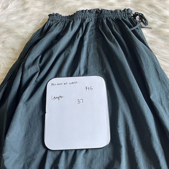 J. Crew Cotton Voile Side Tie Beach Swim Cover Up Skirt in Black - Picture 8 of 12